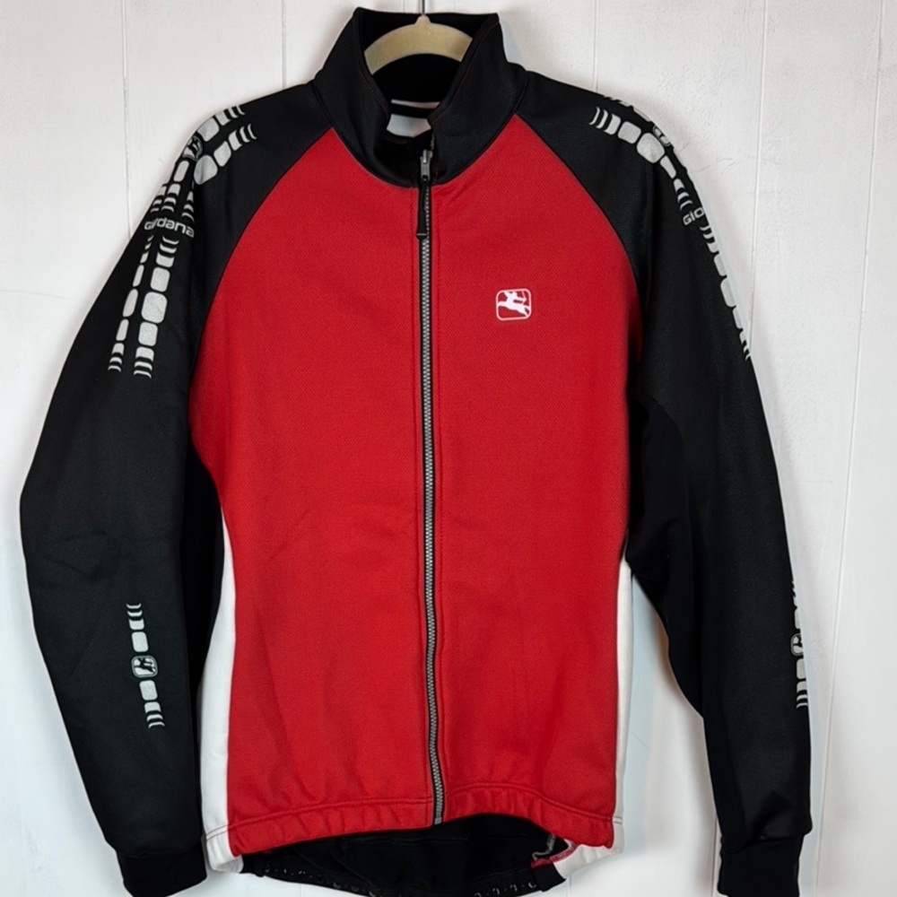 Giordana Red and Black Cycling Biking Jersey Jacket Size XXL